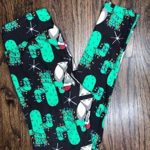 Holiday Christmas unicorn cactus fox leggings